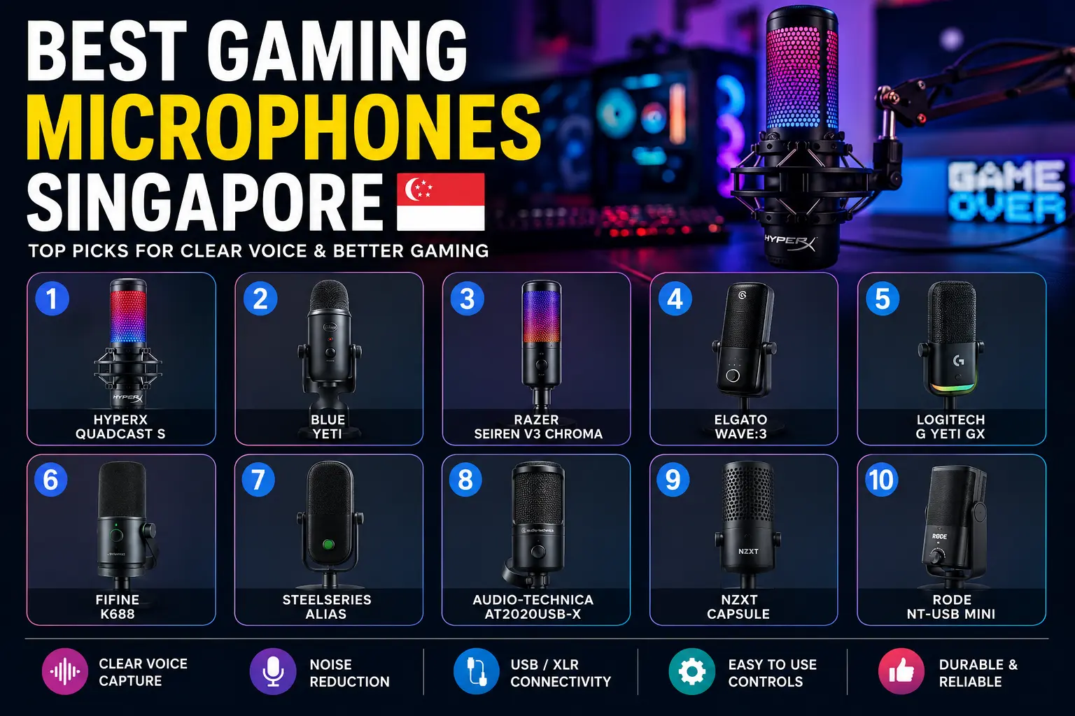 Best Gaming Microphones Singapore