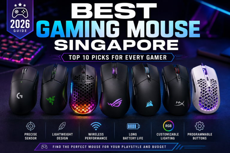 Best Gaming Mouse Singapore featuring the top wireless and wired gaming mice for FPS, MMO, and esports gamers in 2026.