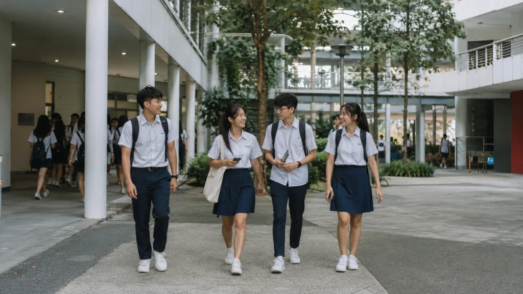 Singapore students choosing a Junior College based on school environment and programmes