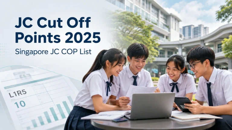 JC cut off points 2025 Singapore JC COP list