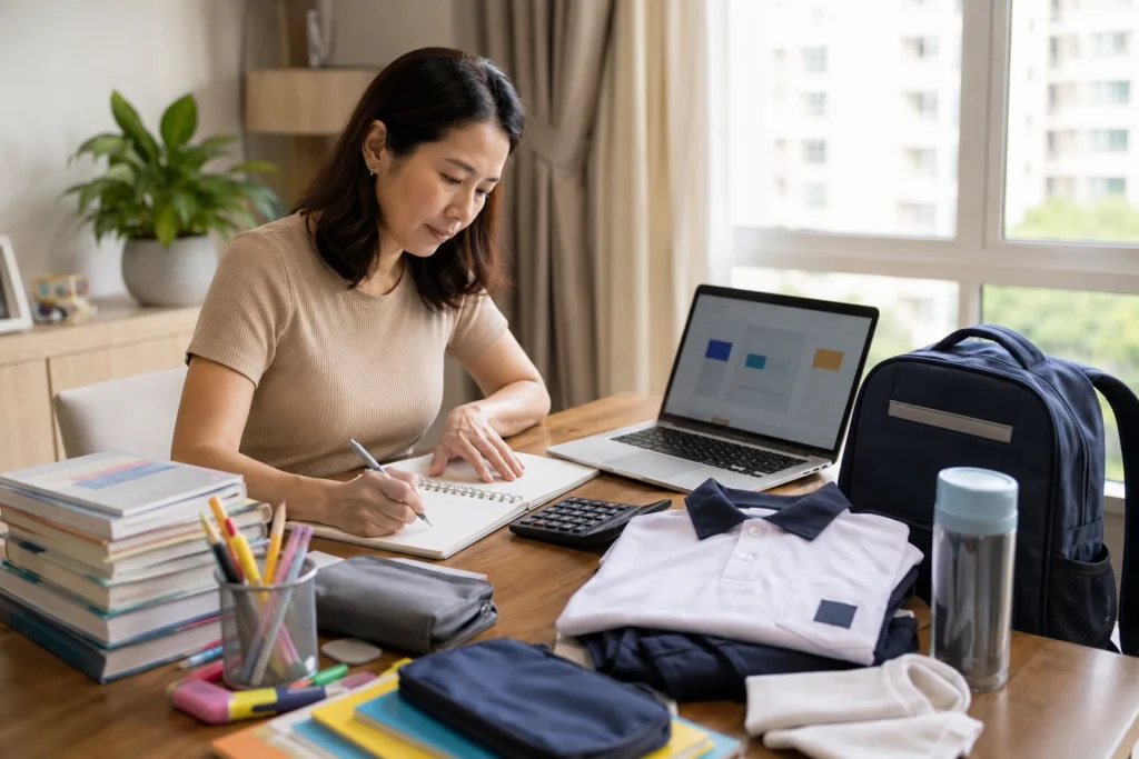 Parents planning primary school fees and expenses in Singapore