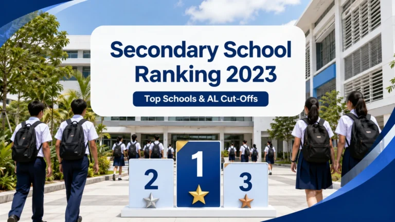Secondary school ranking 2023 in Singapore with top schools and PSLE AL cut-offs