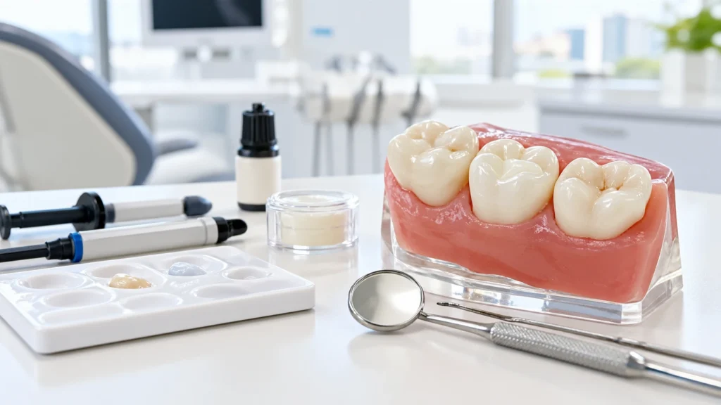 Tooth-coloured composite dental filling and restoration materials in Singapore