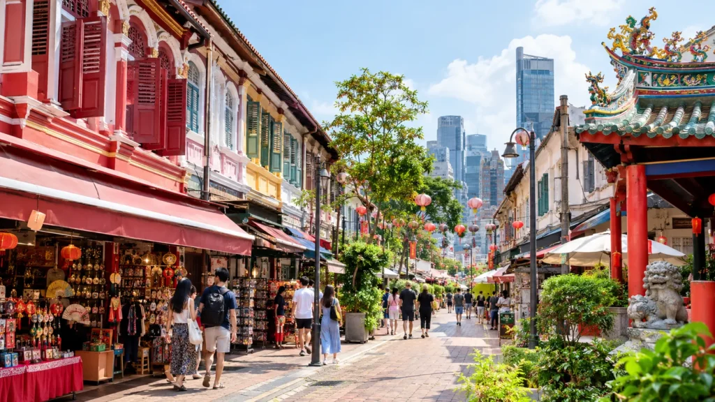Chinatown near Maxwell MRT Singapore