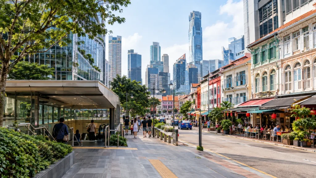 Nearby MRT stations and CBD area around Maxwell MRT Singapore