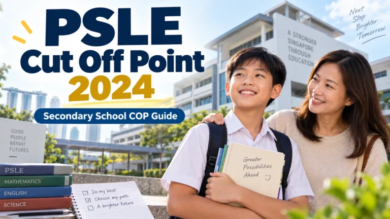 PSLE cut off point 2024 secondary school COP guide