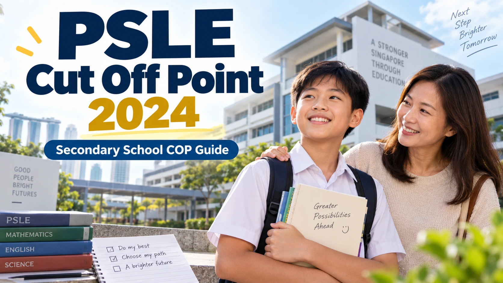 PSLE cut off point 2024 secondary school COP guide