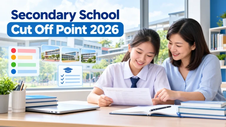 Secondary school cut off point 2026 in Singapore