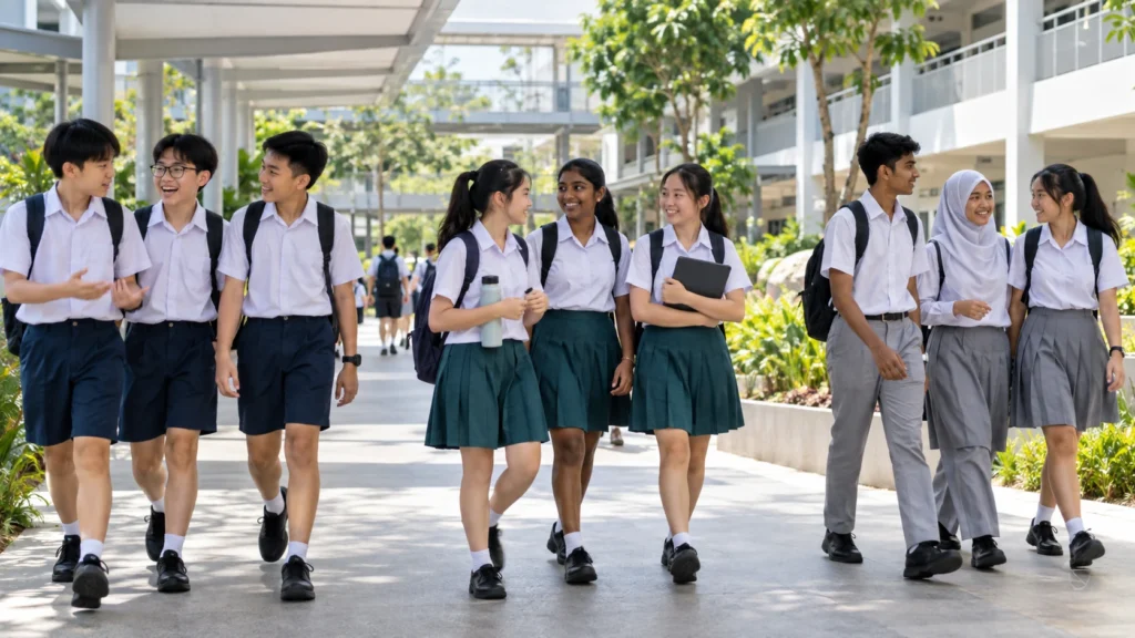 Singapore secondary school students and Secondary 1 posting groups