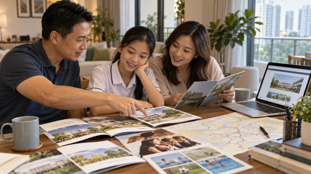 Singapore parents shortlisting secondary schools using PSLE COP information