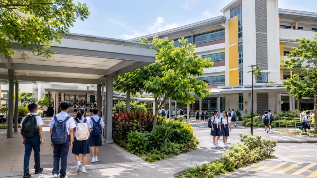 Singapore secondary school campus for Secondary 1 admission