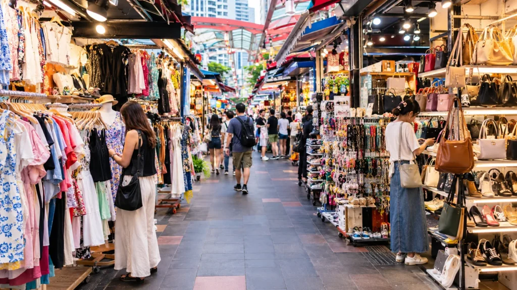 Clothes and fashion shopping at Bugis Street Singapore