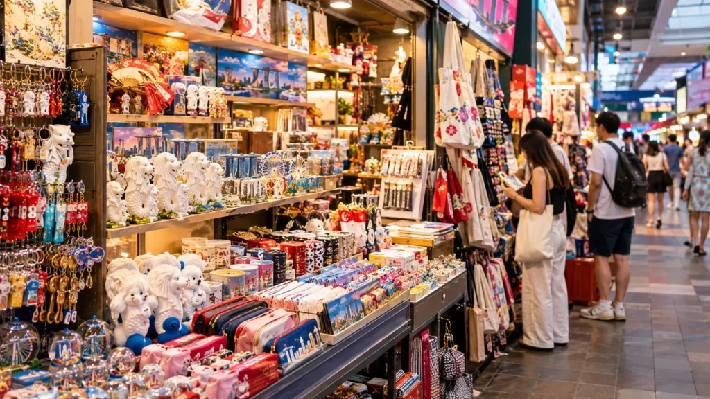 Singapore souvenirs and gifts at Bugis Street