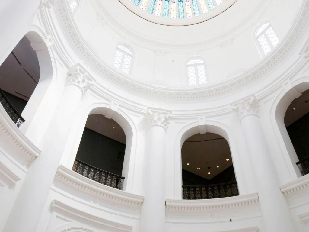 Historic interior architecture at the National Museum of Singapore