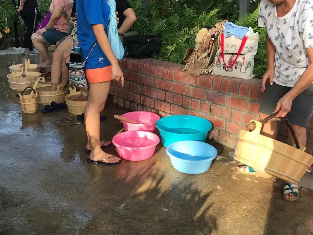 Spring water collection point at Sembawang Hot Spring Park in Singapore