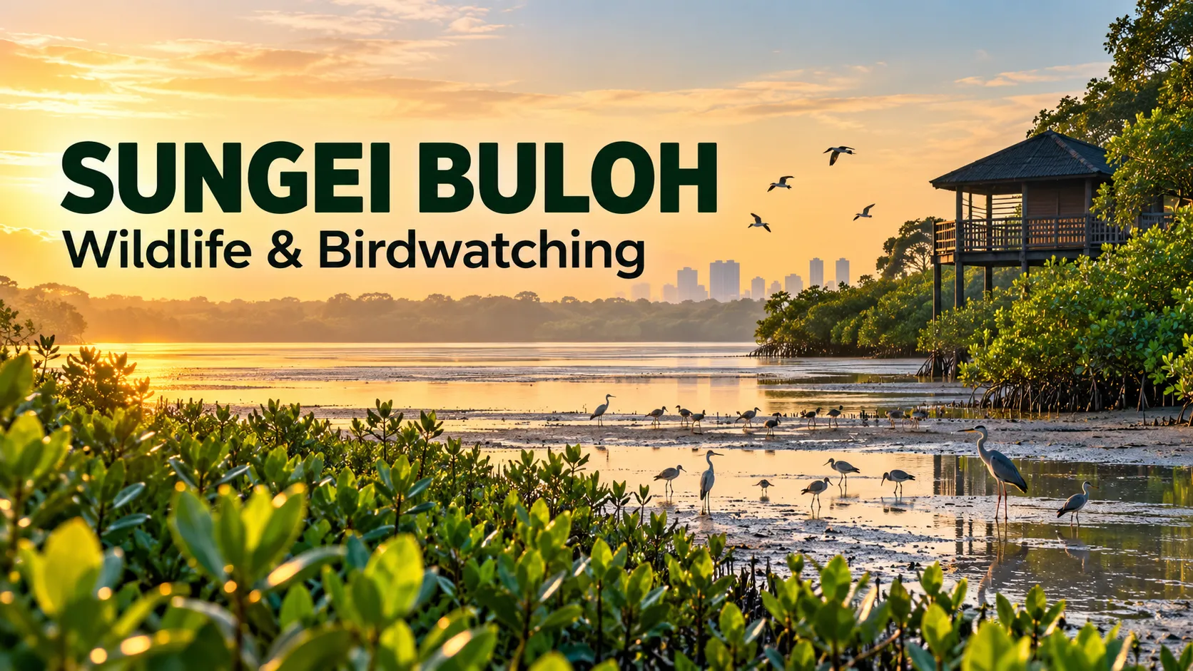 Sungei Buloh Wetland Reserve wildlife and birdwatching in Singapore