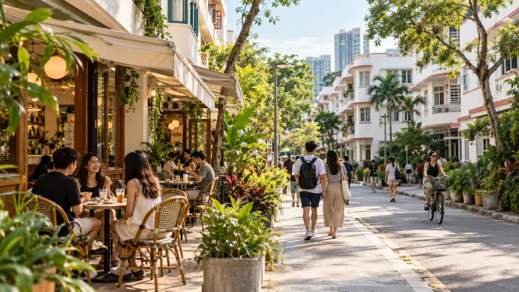 Tiong Bahru cafes and independent shops in Singapore neighbourhood